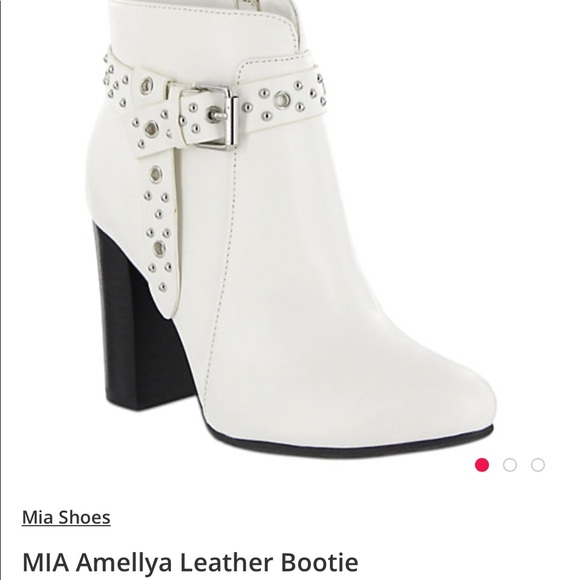 white bootie shoes